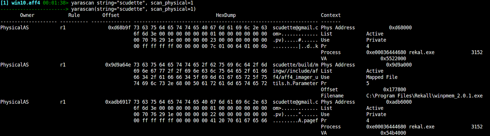rekall and the windows pfn database 12