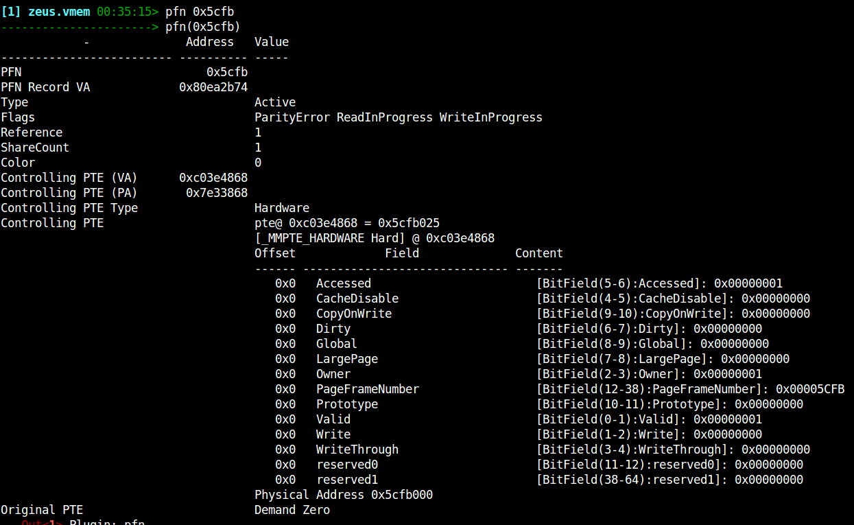 rekall and the windows pfn database 16