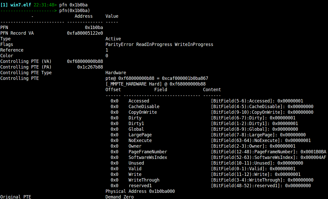 rekall and the windows pfn database 6