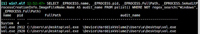 searching memory with rekall 9
